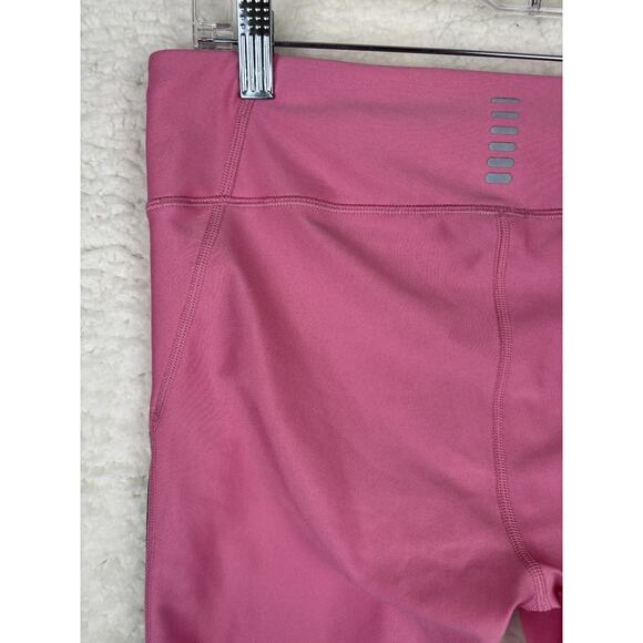 Under Armour HeatGear Pink Black Capri Leggings Women’s Large - Picture 11 of 11